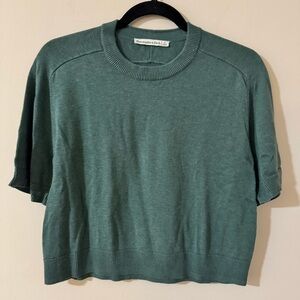Abercrombie & Fitch Teal Short Sleeve Sweater Top